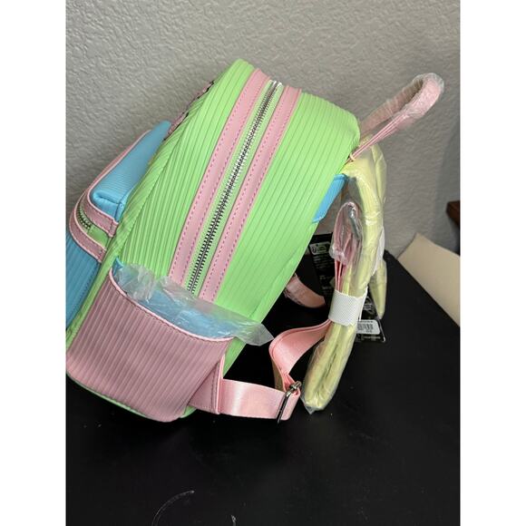 Loungefly Disney Lilo Stitch Angel Love Pastel Mini Backpack Bag NWT BoxLunch Ex - Picture 4 of 5